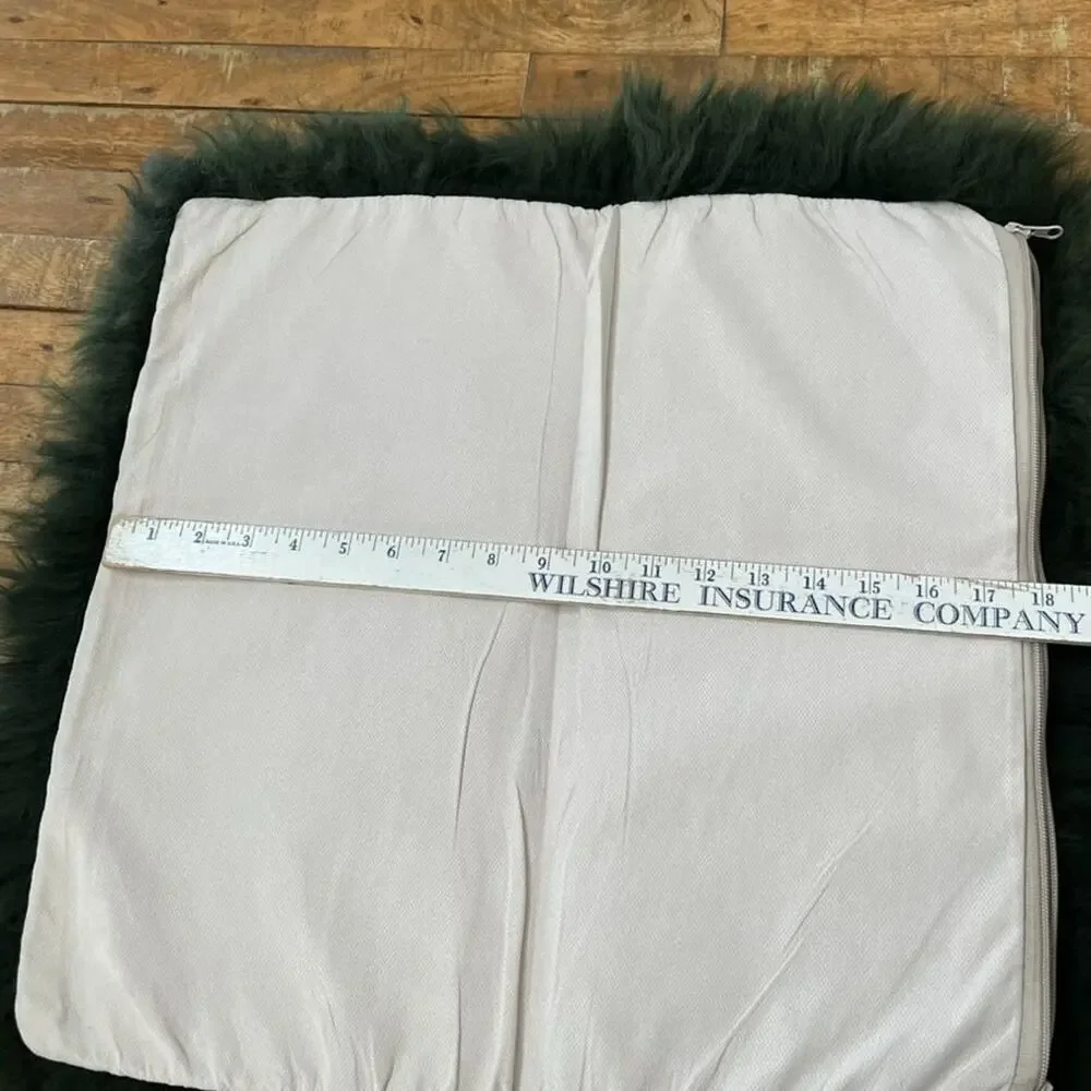 Handmade Genuine Mongolian Lamb Fur Pillow Shams 18